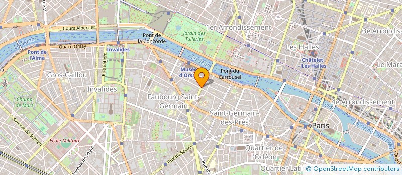 localisation de l'entreprise ETABLISSEMENTS CONSTANT à PARIS