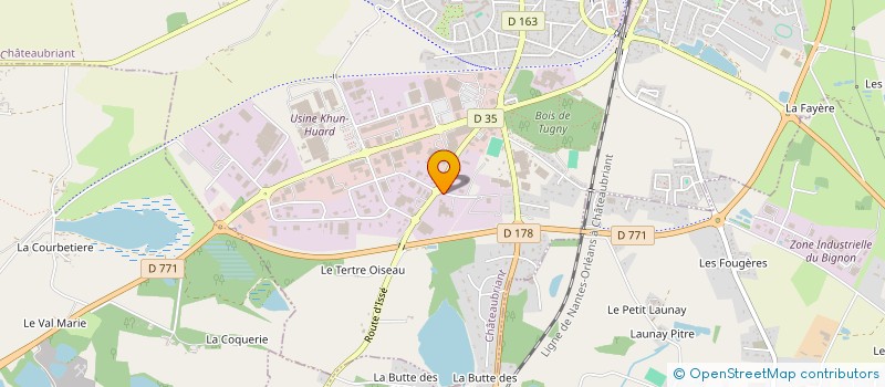 localisation de l'entreprise ETABLISSEMENTS CORBIN ET FILS à CHATEAUBRIANT