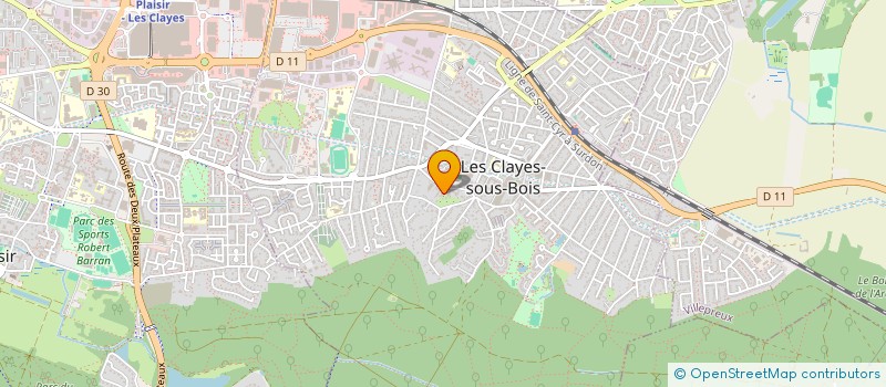 localisation de l'entreprise ETABLISSEMENTS CORDON à LES CLAYES-SOUS-BOIS