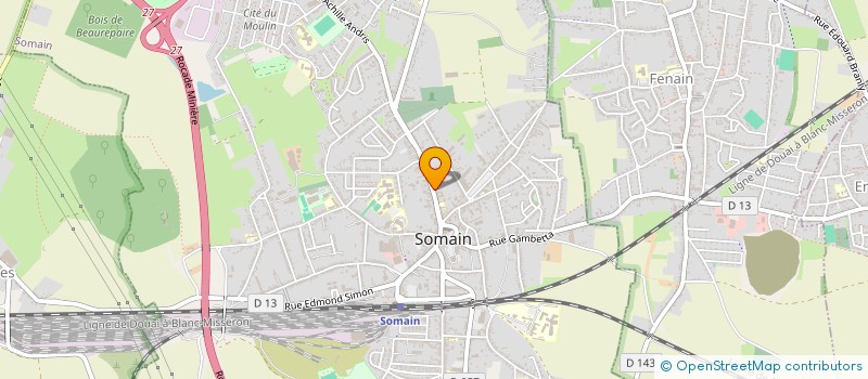 localisation de l'entreprise ETABLISSEMENTS CORDONNIER PERE ET FILS à SOMAIN