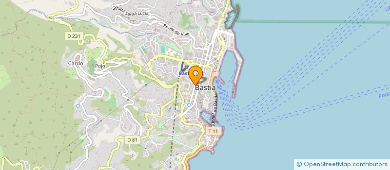 localisation de l'entreprise ETABLISSEMENTS CORSICA BASTIA à BASTIA