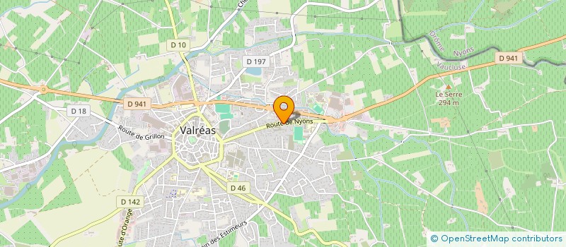 localisation de l'entreprise ETABLISSEMENTS COTTE PERE ET FILS à VALREAS
