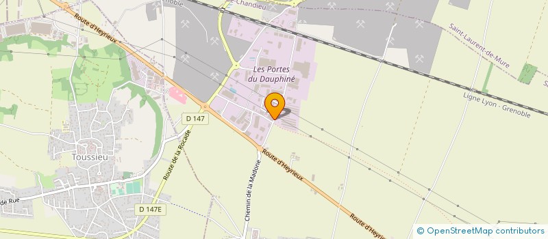 localisation de l'entreprise ETABLISSEMENTS COUDENE ET VERNOL  SAINT-PIERRE-DE-CHANDIEU