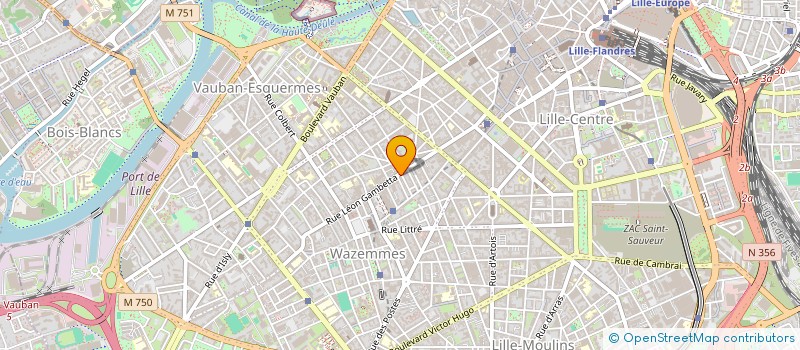 localisation de l'entreprise ETABLISSEMENTS COUPLEUX-MILLEVILLE à LILLE