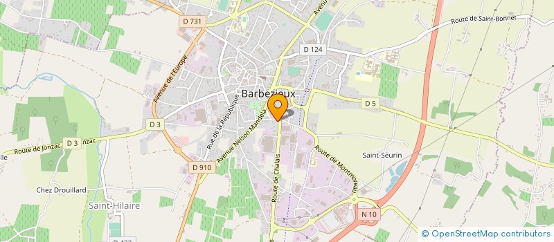 localisation de l'entreprise ETABLISSEMENTS COUPRIE SARL à LIGNIERES-AMBLEVILLE