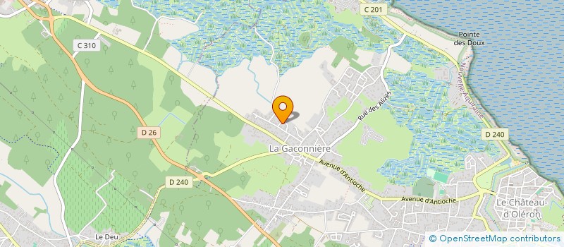 localisation de l'entreprise ETABLISSEMENTS COURDAVAULT & L'HUITRIERE DE L'ILEAU à LE CHATEAU D'OLERON
