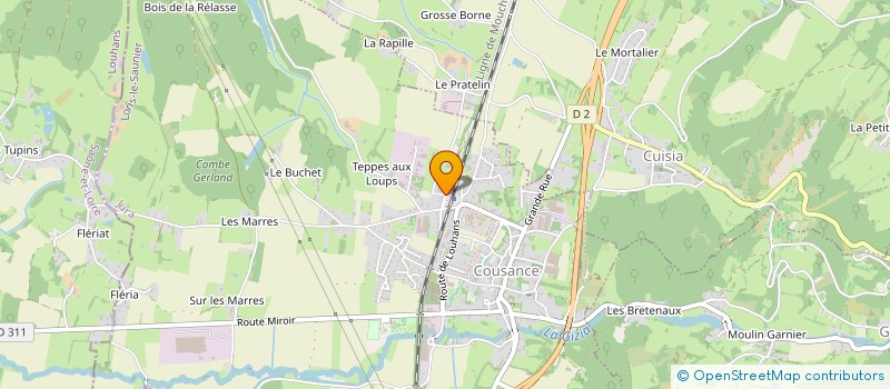localisation de l'entreprise ETABLISSEMENTS COURVIL à COUSANCE