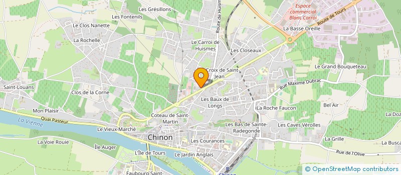 localisation de l'entreprise ETABLISSEMENTS COUSIN MALBRAN à CHINON