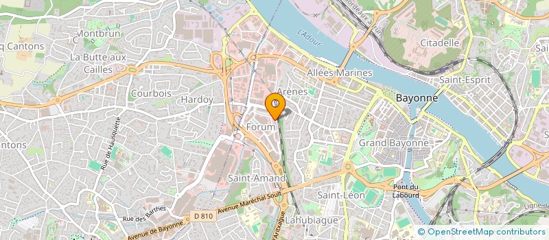 localisation de l'entreprise ETABLISSEMENTS COUSSEAU à BAYONNE