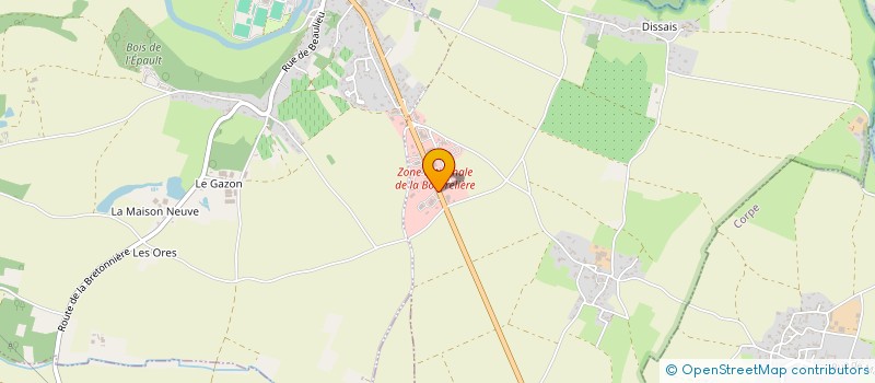 localisation de l'entreprise ETABLISSEMENTS COUSSEAU FRERES à MAREUIL-SUR-LAY-DISSAIS