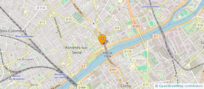 localisation de l'entreprise ETABLISSEMENTS COUTIER ET COLLAS à ASNIERES-SUR-SEINE