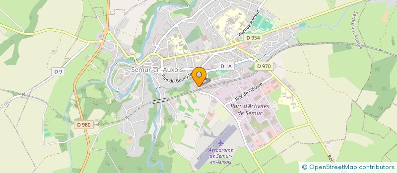 localisation de l'entreprise ETABLISSEMENTS COUVREUX à SEMUR-EN-AUXOIS