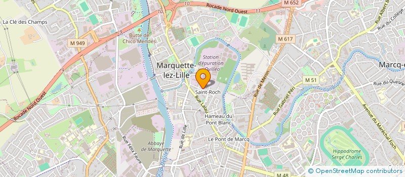 localisation de l'entreprise ETABLISSEMENTS CRAMET à MARQUETTE-LEZ-LILLE