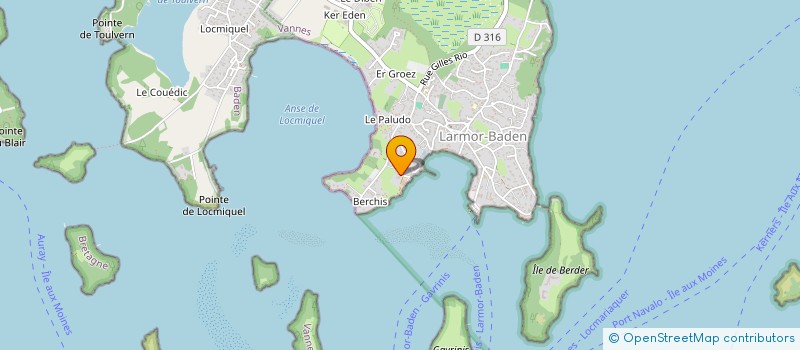 localisation de l'entreprise ETABLISSEMENTS CRENEGUY à LARMOR-BADEN