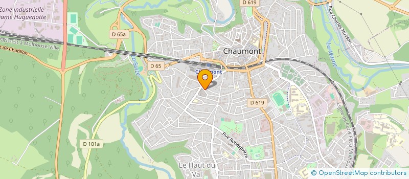 localisation de l'entreprise ETABLISSEMENTS CREVISY à CHAUMONT