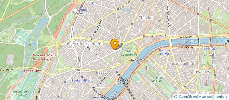 localisation de l'entreprise ETABLISSEMENTS CRIDEL SNC à PARIS