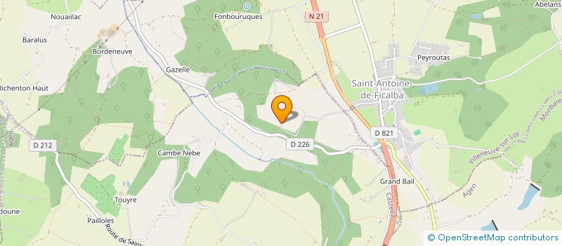 localisation de l'entreprise ETABLISSEMENTS CROZES ET FILS  CASTELLA