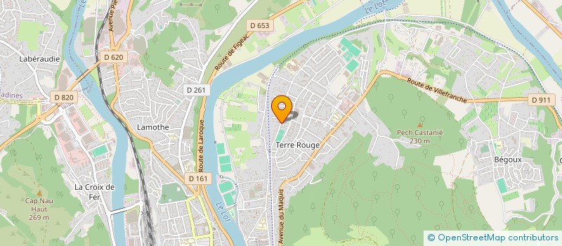 localisation de l'entreprise ETABLISSEMENTS CUFFIGNERIS à CAHORS