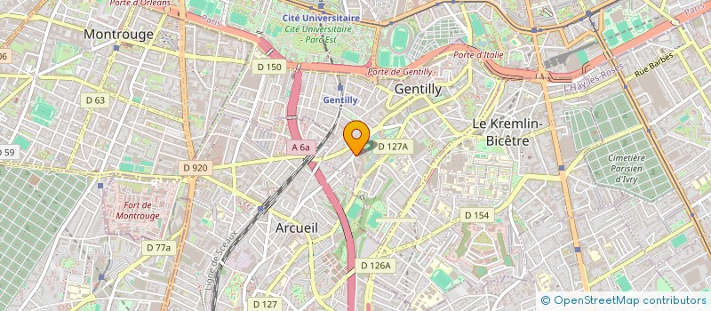 localisation de l'entreprise ETABLISSEMENTS CUNCH à GENTILLY