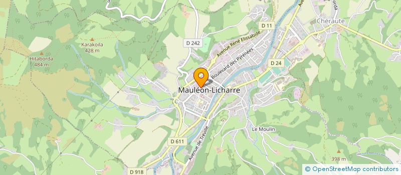 localisation de l'entreprise ETABLISSEMENTS D. AGUER ET FILS à MAULEON-LICHARRE