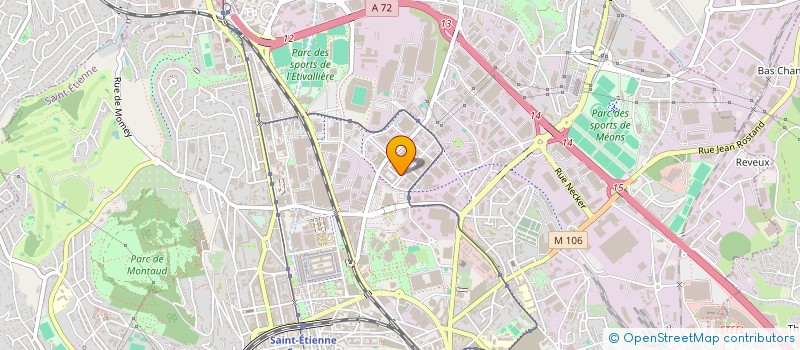 localisation de l'entreprise ETABLISSEMENTS D'AURIA ET CIE à SAINT-ETIENNE