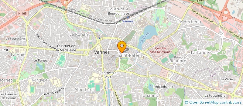 localisation de l'entreprise ETABLISSEMENTS D.B. CLEMENCEAU à VANNES
