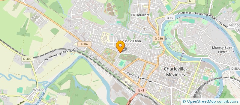 localisation de l'entreprise ETABLISSEMENTS D. CHALENTON  CHARLEVILLE-MEZIERES