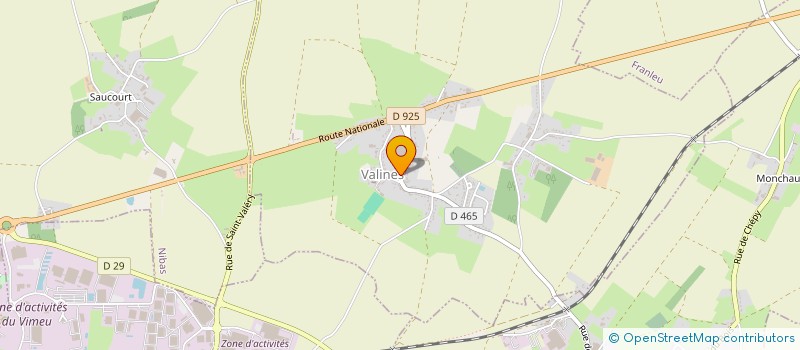 localisation de l'entreprise ETABLISSEMENTS DACHEUX à VALINES