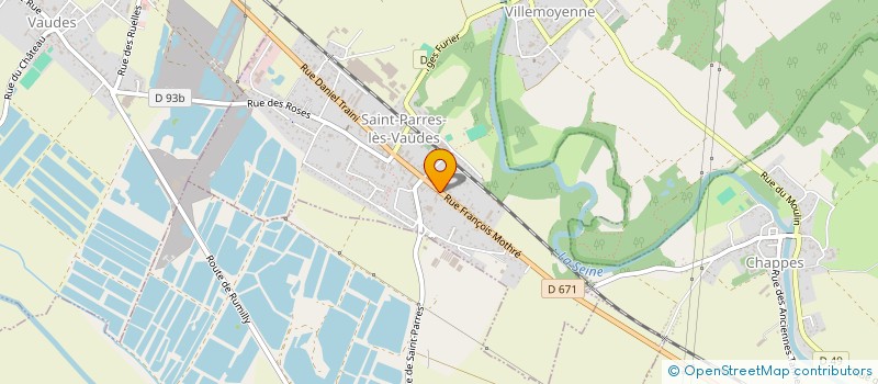 localisation de l'entreprise ETABLISSEMENTS DALLEMAGNE RENE à SAINT-PARRES-LES-VAUDES