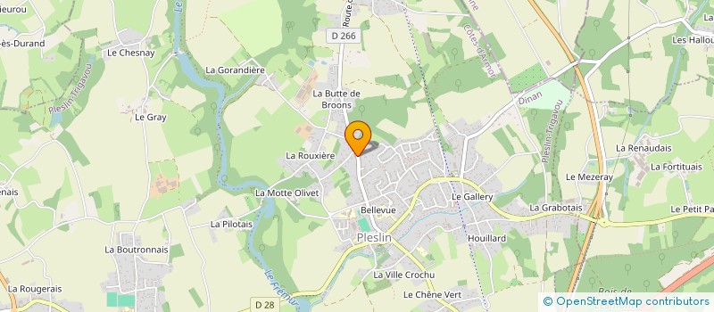 localisation de l'entreprise ETABLISSEMENTS DANIEL COHUET à PLESLIN-TRIGAVOU