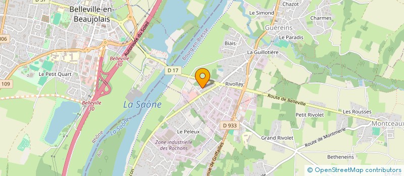 localisation de l'entreprise ETABLISSEMENTS DANIEL DARMEREC à GUEREINS