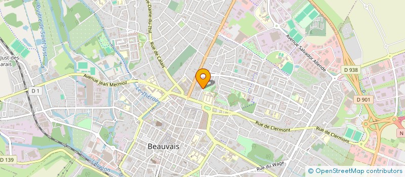 localisation de l'entreprise ETABLISSEMENTS DANJOU à BEAUVAIS