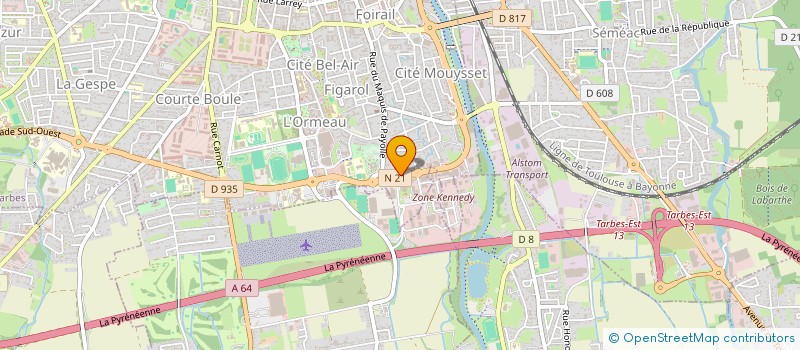 localisation de l'entreprise ETABLISSEMENTS DANTAGNAN à TARBES