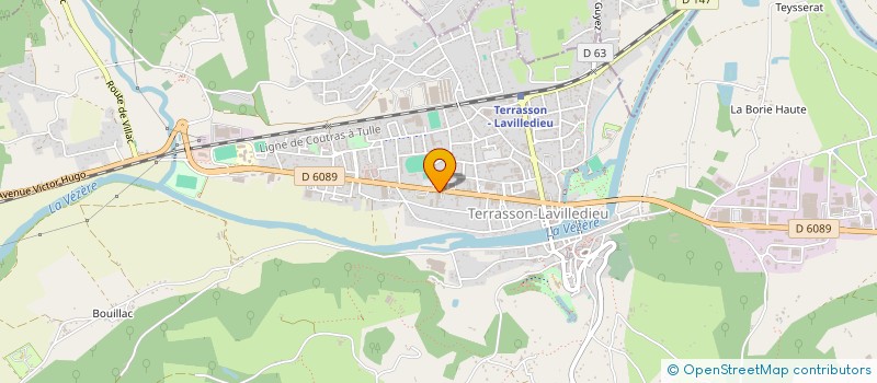 localisation de l'entreprise ETABLISSEMENTS DARCISSAC à TERRASSON-LAVILLEDIEU