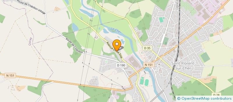 localisation de l'entreprise ETABLISSEMENTS DARDE à SAINT-FLORENT-SUR-CHER