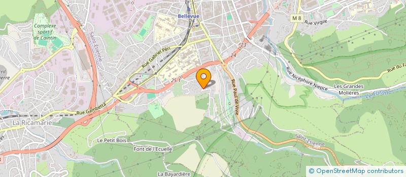 localisation de l'entreprise ETABLISSEMENTS DARGNAT  SAINT-ETIENNE
