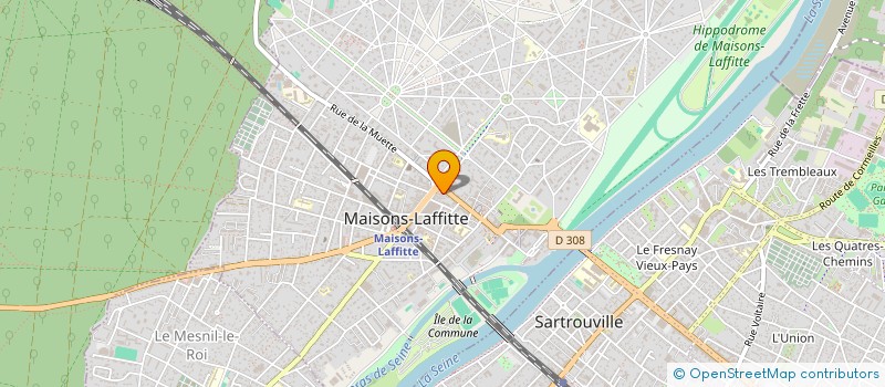 localisation de l'entreprise ETABLISSEMENTS DARNOIS à MAISONS-LAFFITTE