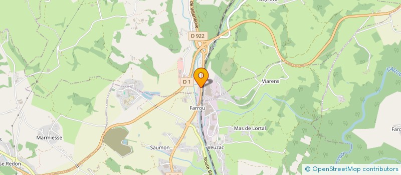 localisation de l'entreprise ETABLISSEMENTS DARRES GARAGE à VILLEFRANCHE-DE-ROUERGUE
