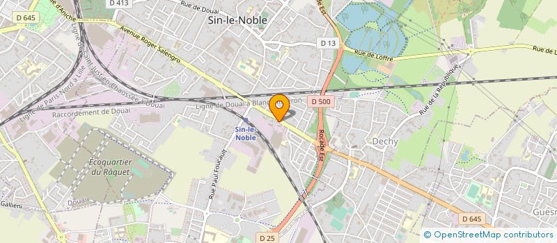 localisation de l'entreprise ETABLISSEMENTS DAUSSY FRERES à SIN-LE-NOBLE
