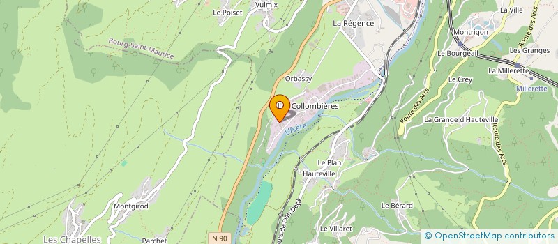 localisation de l'entreprise ETABLISSEMENTS DAVID  BOURG-SAINT-MAURICE