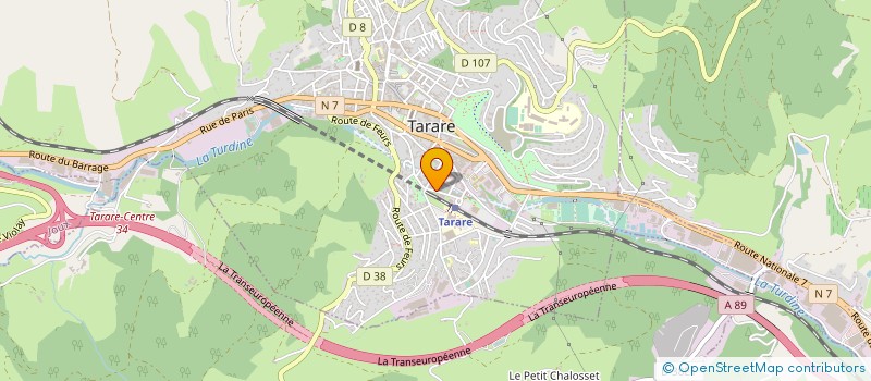 localisation de l'entreprise ETABLISSEMENTS DAVRAY ANDRE ET FILS à TARARE