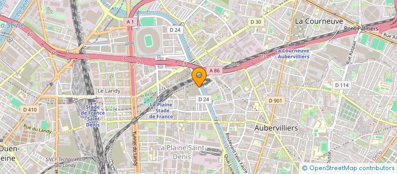 localisation de l'entreprise ETABLISSEMENTS DE BOYER à AUBERVILLIERS