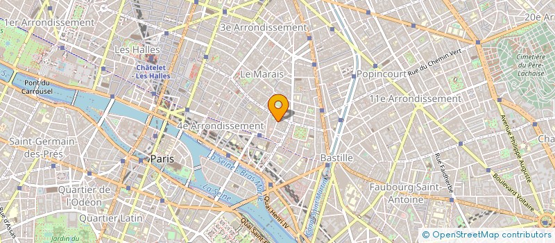localisation de l'entreprise ETABLISSEMENTS DE BROCA ET COMPAGNIE à PARIS