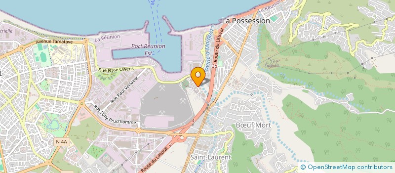 localisation de l'entreprise ETABLISSEMENTS DE LA HOGUE ET GUEZE à LA POSSESSION