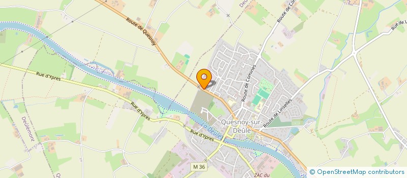 localisation de l'entreprise ETABLISSEMENTS DEBAERE à QUESNOY-SUR-DEULE