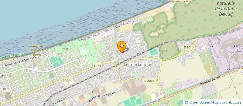 localisation de l'entreprise ETABLISSEMENTS DEBRUYNE à LEFFRINCKOUCKE