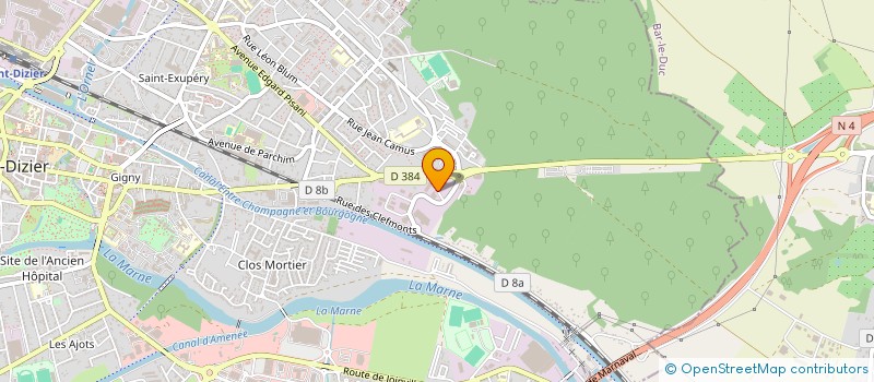 localisation de l'entreprise ETABLISSEMENTS DEFRANOUX à SAINT-DIZIER