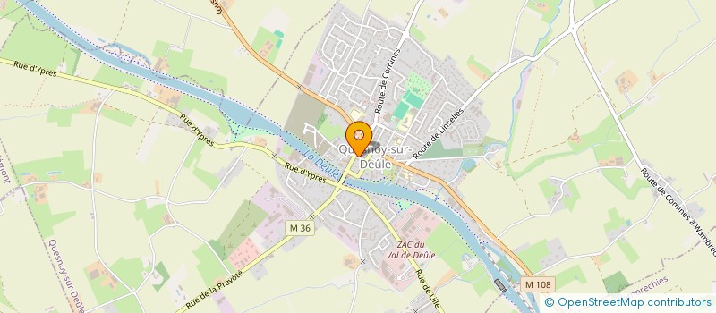 localisation de l'entreprise ETABLISSEMENTS DEGAND à QUESNOY-SUR-DEULE