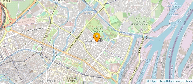 localisation de l'entreprise ETABLISSEMENTS DEKA à STRASBOURG