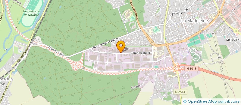 localisation de l'entreprise ETABLISSEMENTS DELACROIX  EVREUX